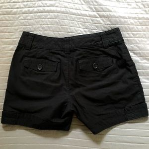 a.n.a black high waisted shorts with buttons